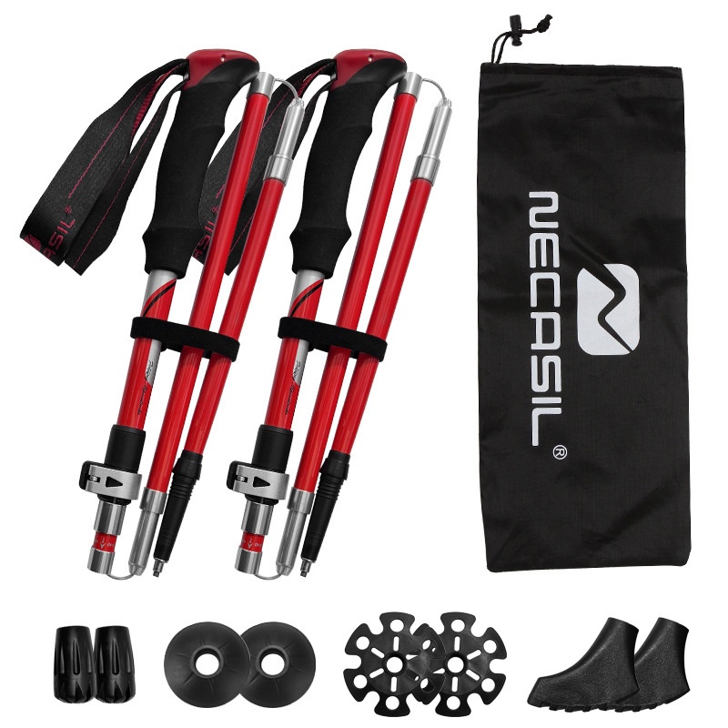 Carbon Fiber Trekking Poles Ultralight Pair - Bâtons de trekking ultralégers 100% fibre