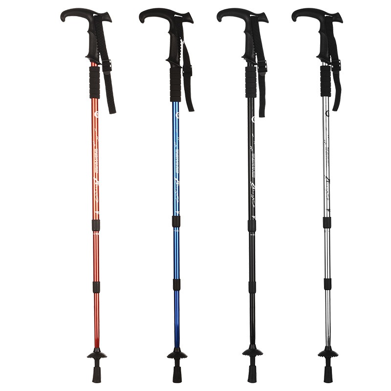 Folding Walking Sticks Hiking Adjustable - Canne de marche pliable en aluminium
