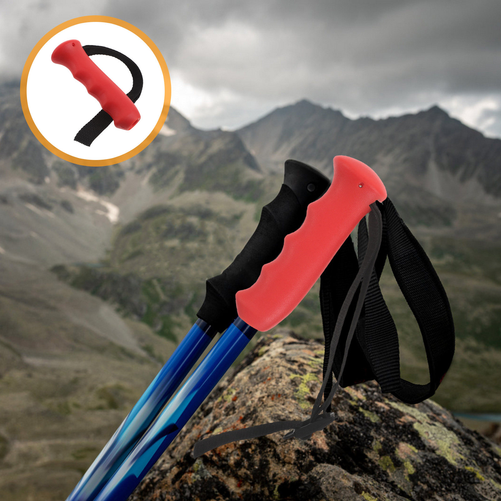 Wrist Straps Replacement Trekking Pole - Poignée de remplacement ergonomique pour bâton