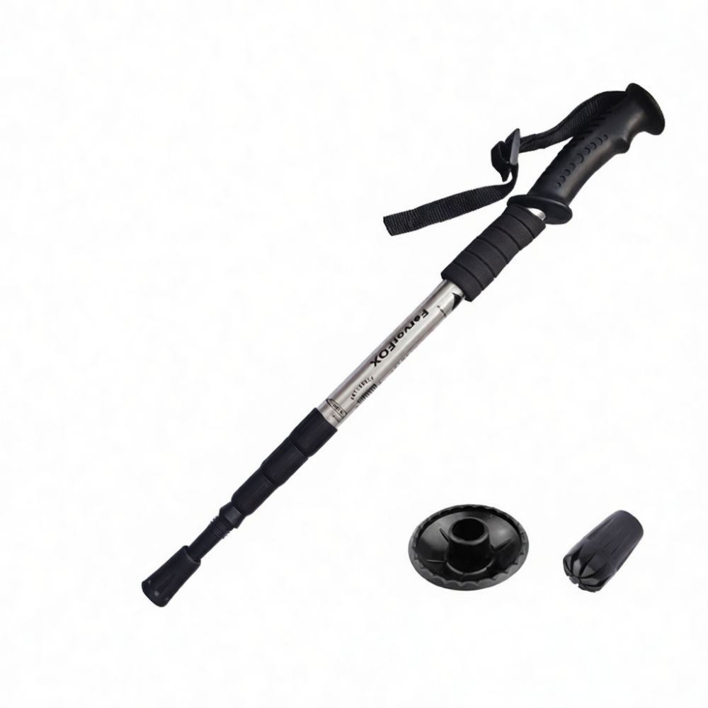 Folding Walking Sticks Hiking Adjustable - Bâton de randonnée en aluminium essentiel,