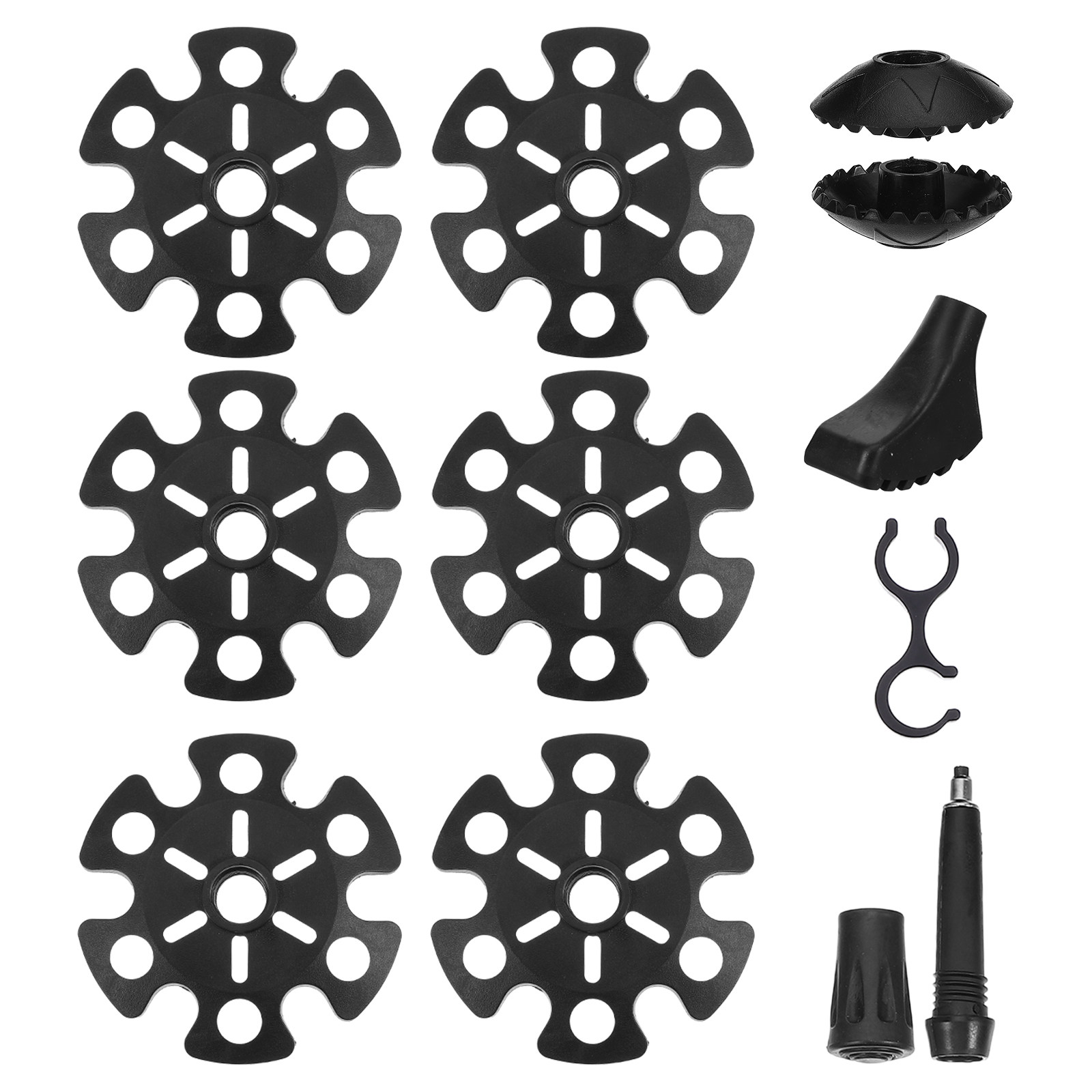 Snow Baskets Mud Baskets Trekking Pole - 1 jeu de capuchons de remplacement