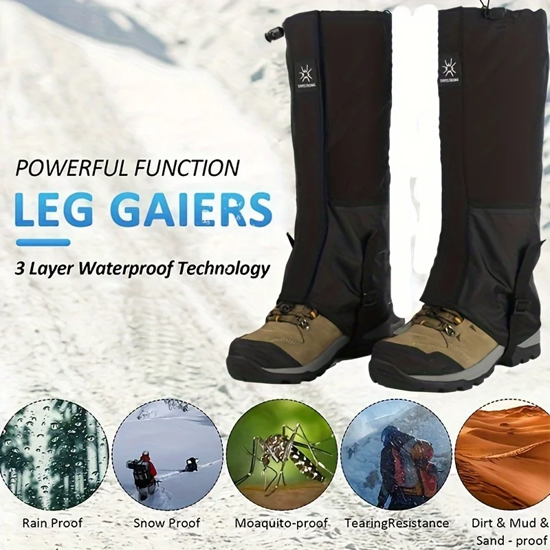 Gaiters Waterproof Breathable Hiking - Guêtres imperméables pour la randonnée et