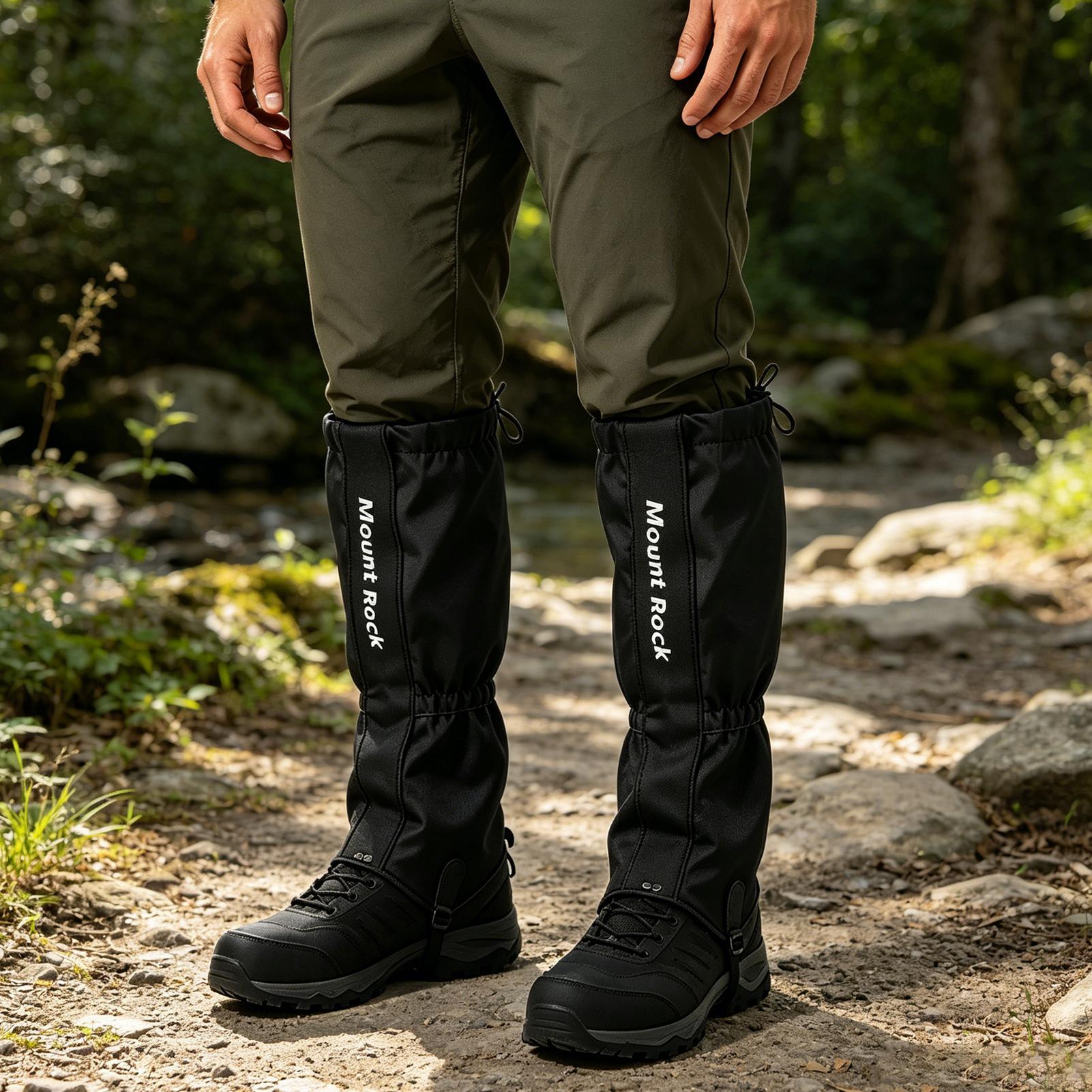 Gaiters Waterproof Breathable Hiking - 1 Paire de Guêtres de Randonnée