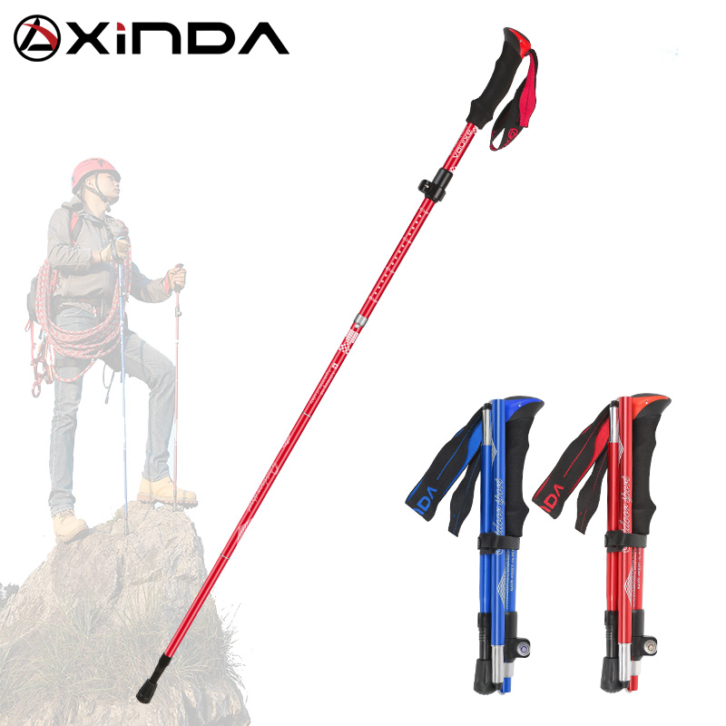 Quick Lock Trekking Poles Aluminum 7075 - Bâtons de randonnée pliables ultralégers Xinda