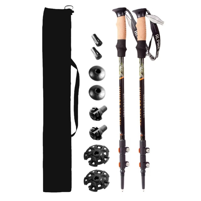 Carbon Fiber Trekking Poles Ultralight Pair - Bâtons de randonnée en aluminium et