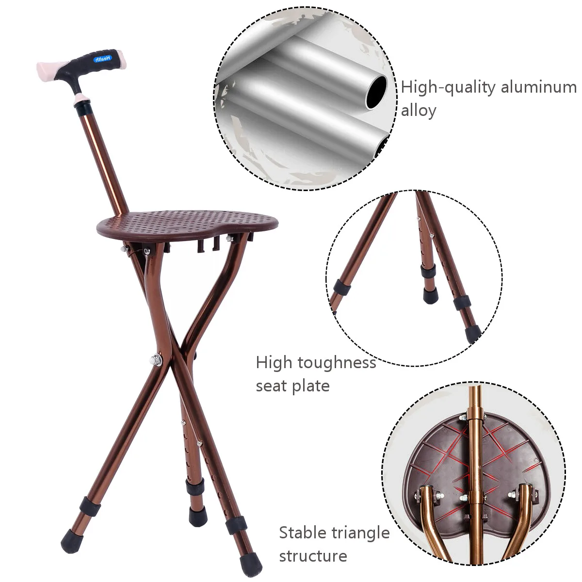 Canne de Marche Portable et Pl - Folding Walking Sticks Hiking Adjustable avis et prix