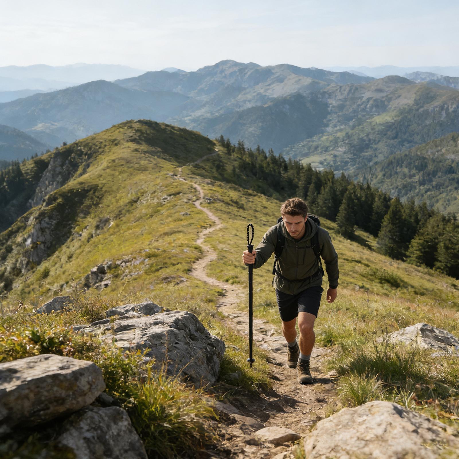 Bâtons de Trekking pour randon - Folding Walking Sticks Hiking Adjustable avis et prix