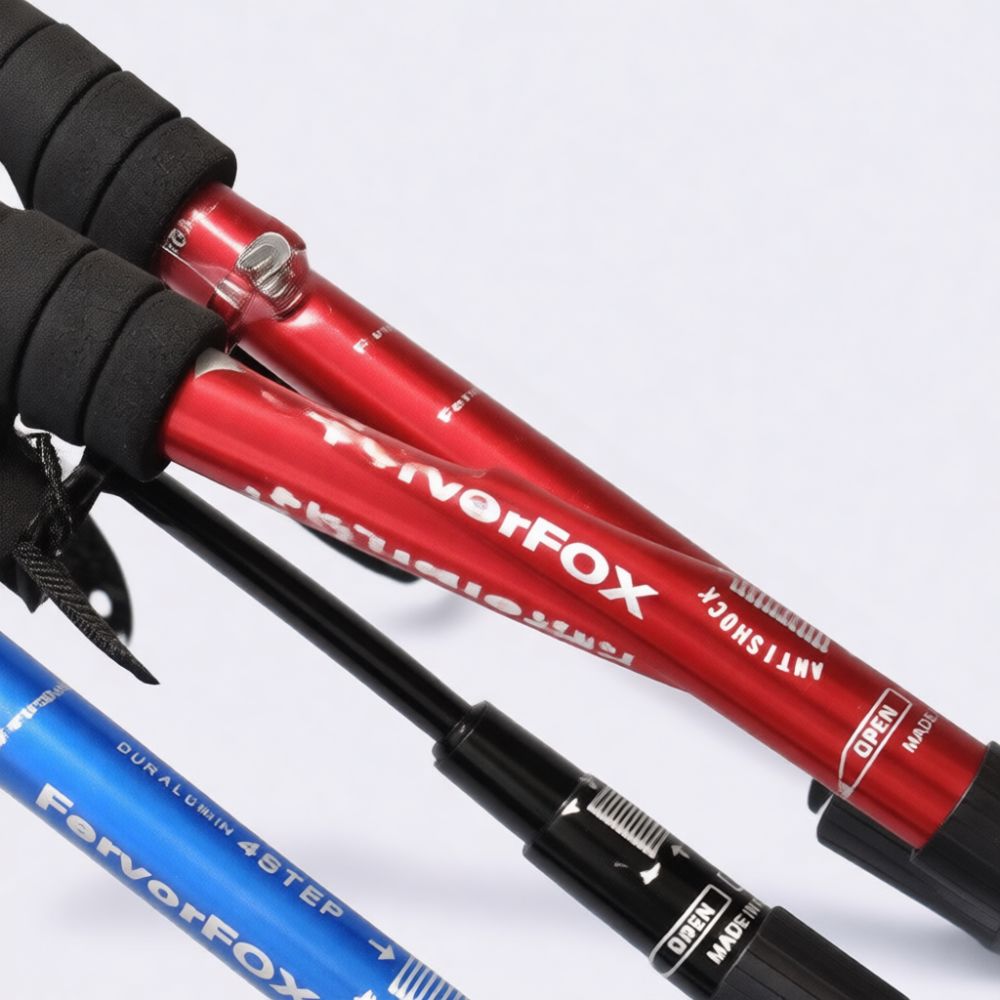 Bâton de randonnée en aluminiu - Folding Walking Sticks Hiking Adjustable avis et prix