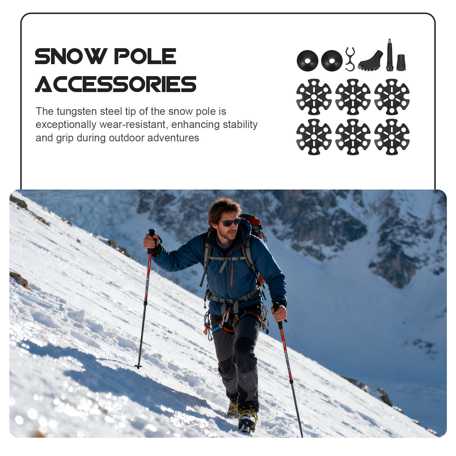 1 jeu de capuchons de remplace - Snow Baskets Mud Baskets Trekking Pole avis et prix