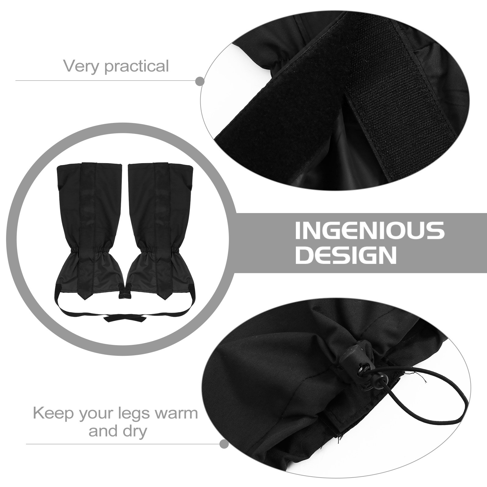 1 paire de guêtres respirantes - Gaiters Waterproof Breathable Hiking avis et prix