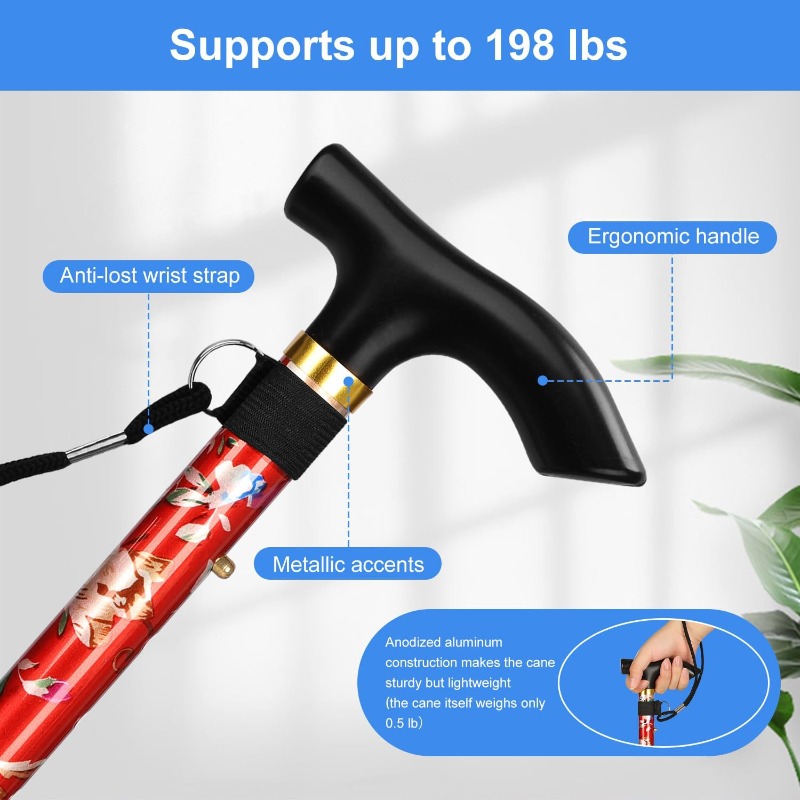Canne de marche pliable réglab - Folding Walking Sticks Hiking Adjustable avis et prix
