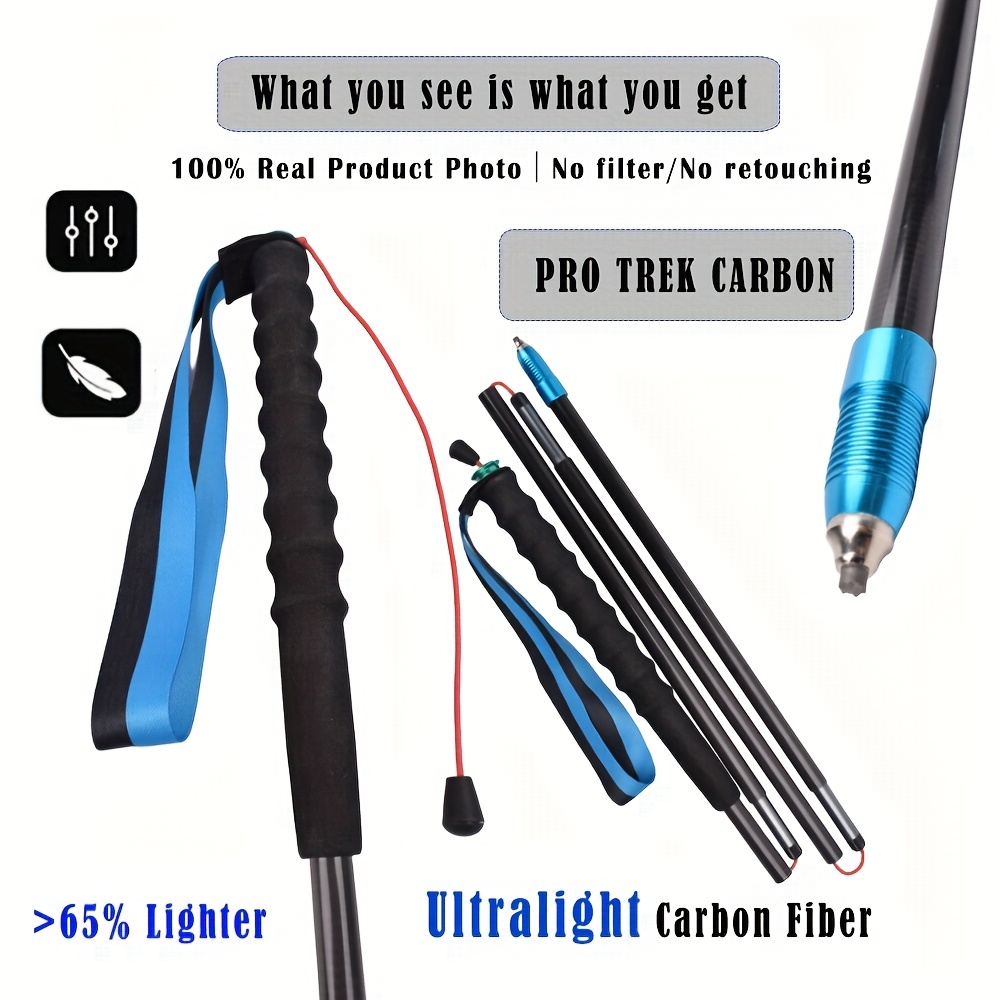 Bâtons de trekking ultralégers - Carbon Fiber Trekking Poles Ultralight Pair avis et prix